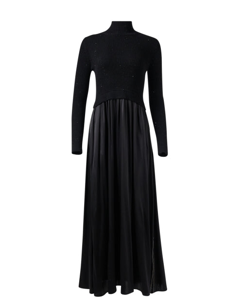 Black Wool Knit Dress