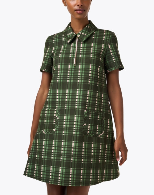 Rubina Green Plaid Shift Dress