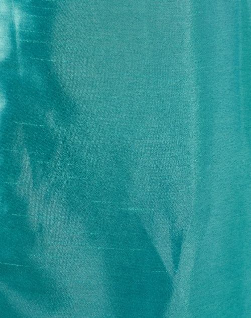 Camille Teal Silk Dress