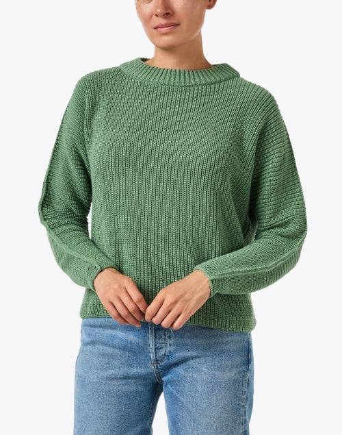Montecito Green Cotton Sweater