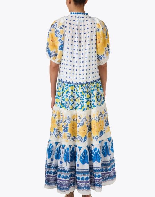 Zuli White Multi Print Cotton Dress