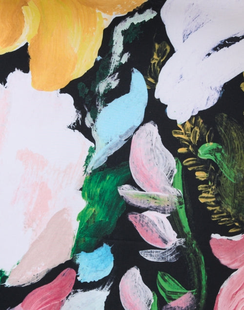 Floral Print Jersey Stretch Dress