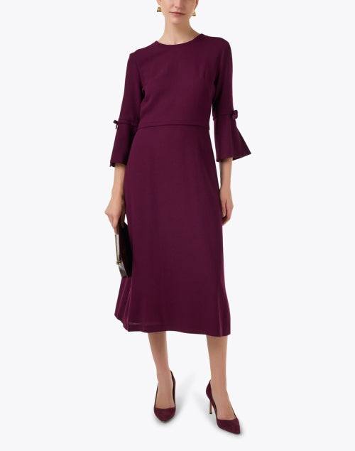 Stylist Burgundy Embossed Croc Leather Handbag