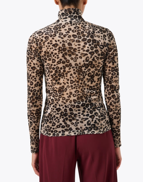 Leopard Turtleneck Top