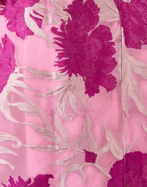 Claudine Magenta Floral Organza Dress