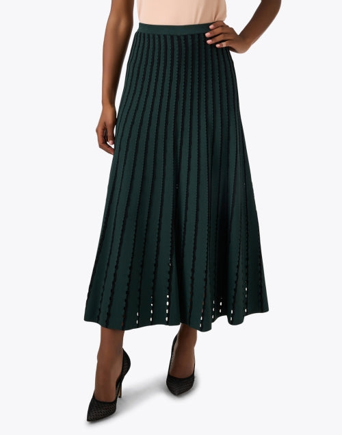 Colton Green Pinstripe Knit Skirt
