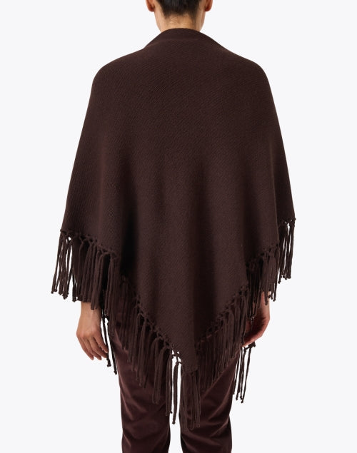 Tornado Brown Wool Fringe Wrap