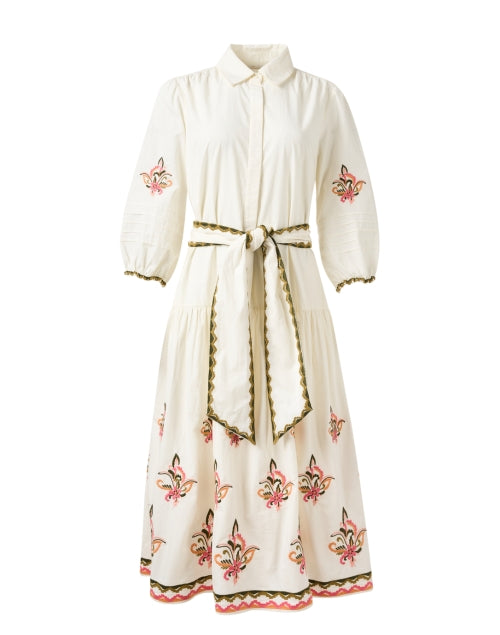 Paisley Ivory Print Shirt Dress