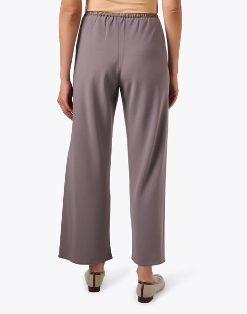Warm Grey Techno Crepe Bias Pant