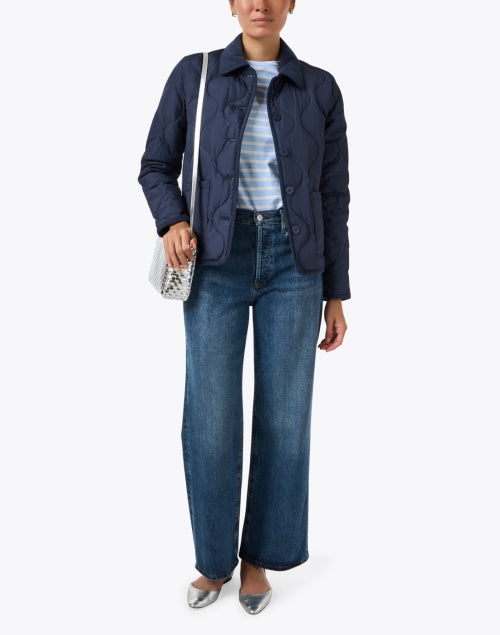 Juliana Navy Quilted Jacket