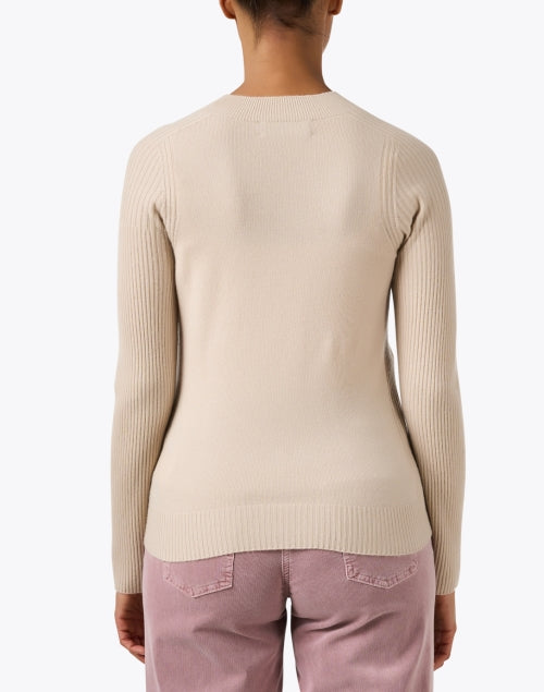 Beige Wool Cashmere Sweater