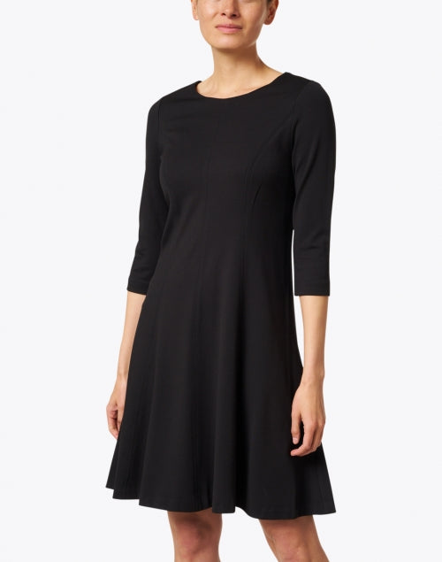 Hoda Black Stretch Knit Dress