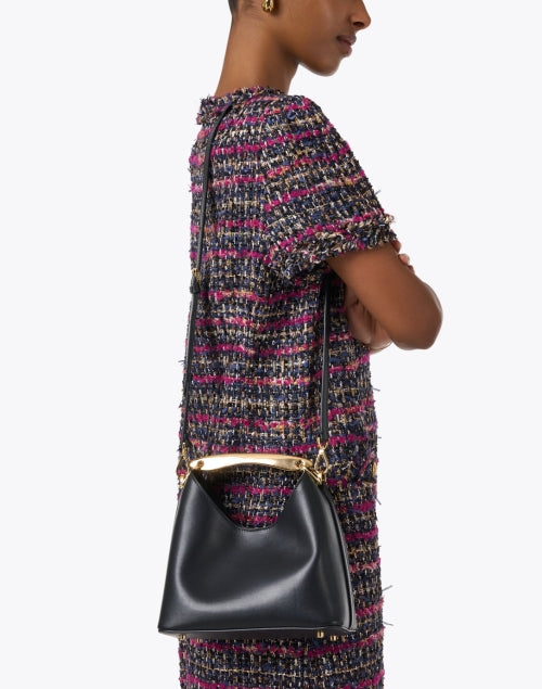 Boomerang Black Leather Bag