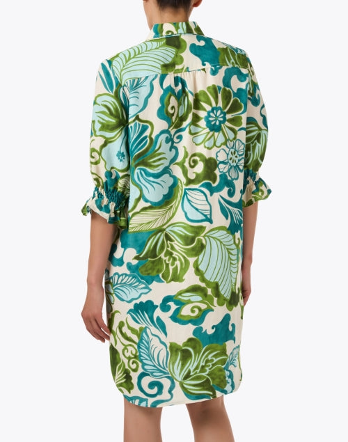 Miller Blue and Green Print Dress