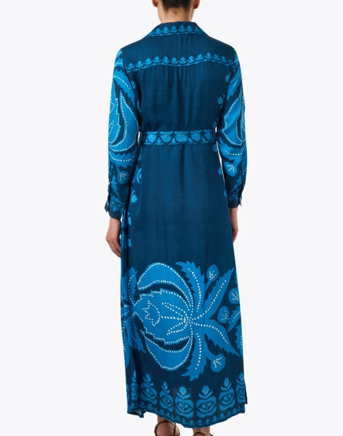 Emma Navy Print Shirt Dress