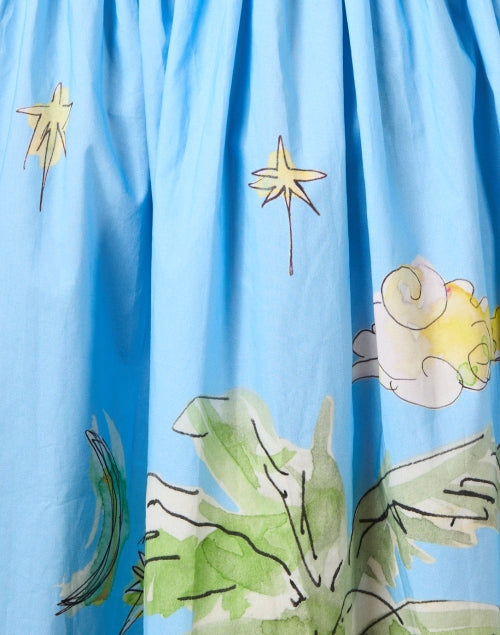 Anouk Blue Beach Print Dress