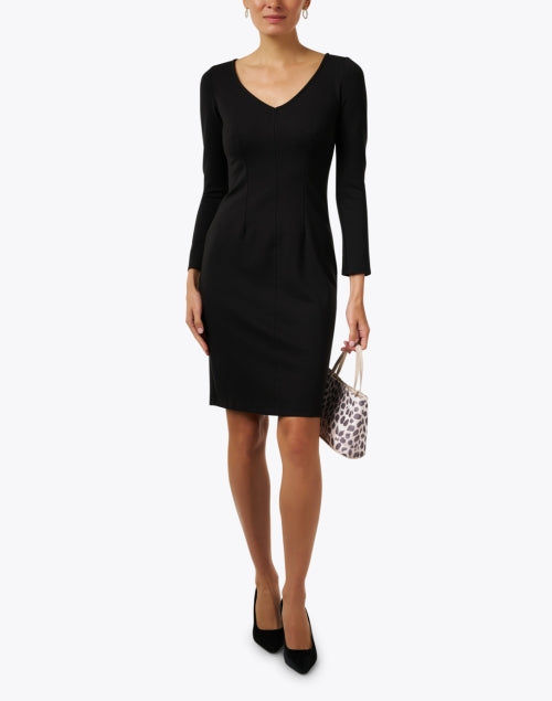 Maggie Black Ponte Dress