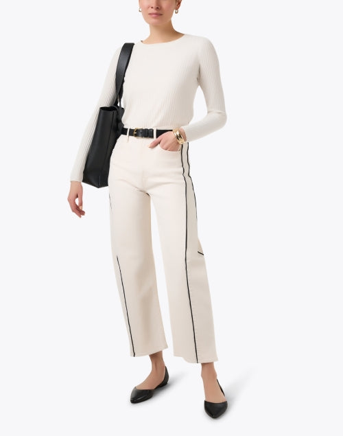 Twist Black Leather Belt