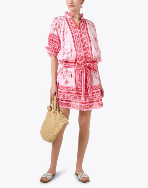 Blouson Red Print Dress