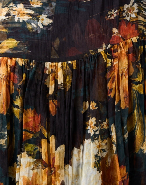 Mallories Multi Print Chiffon Dress