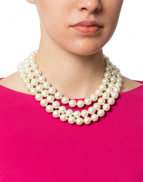 Pearl Triple Strand Necklace