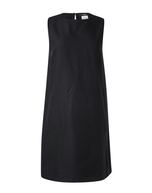 Racer Black Cotton Dress