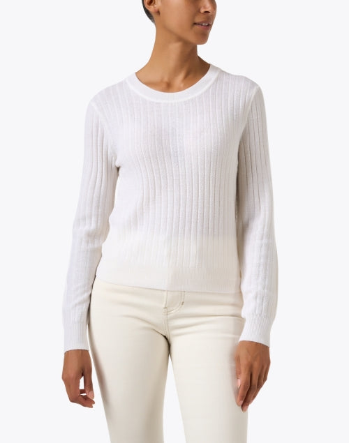 Cheval Ivory Merino Wool Sweater