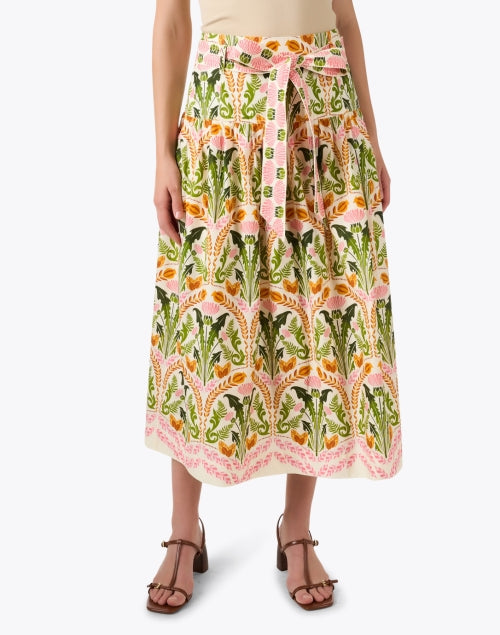 Jiya Multi Print Cotton Skirt