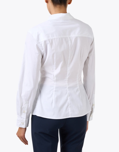 Savile White Ruched Shirt