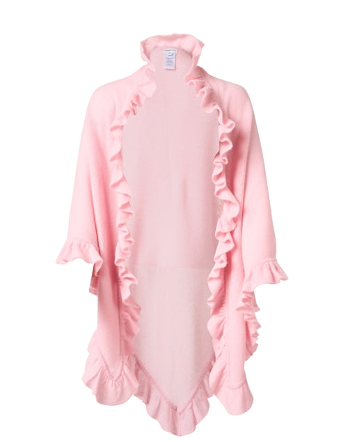 Pink Cashmere Signature Ruffle Shawl
