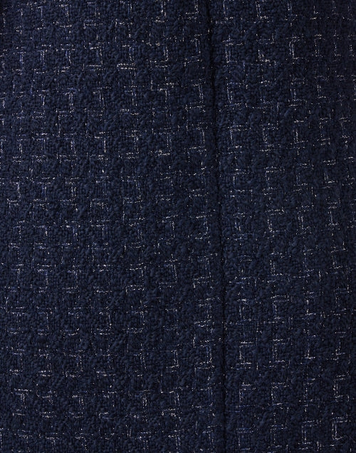 Navy Tweed Shift Dress