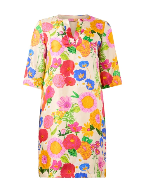 Lizete Yellow Floral Print Dress