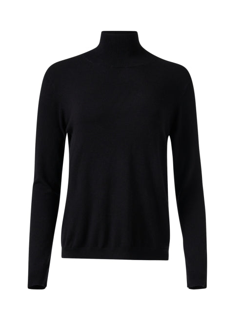 Kiku Black Silk Wool Sweater