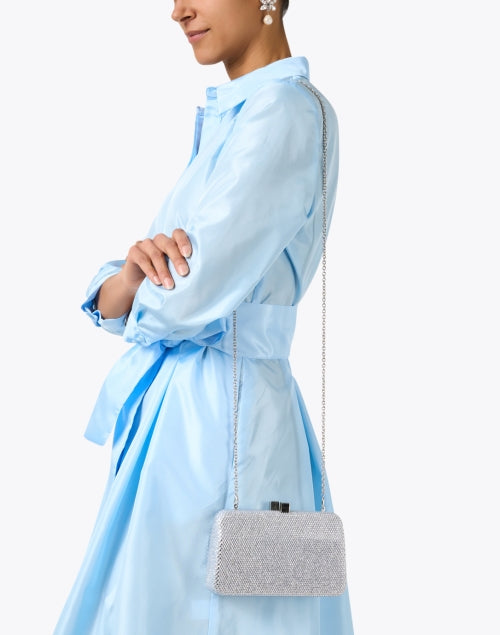 Celine Silver Crystal Clutch