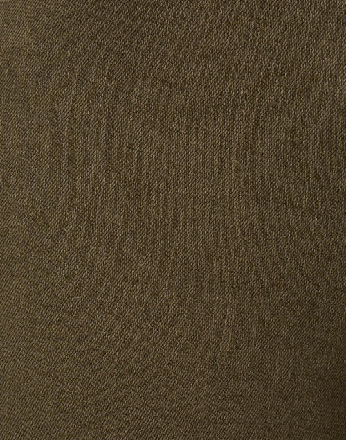 Olive Green Bootcut Ankle Jean