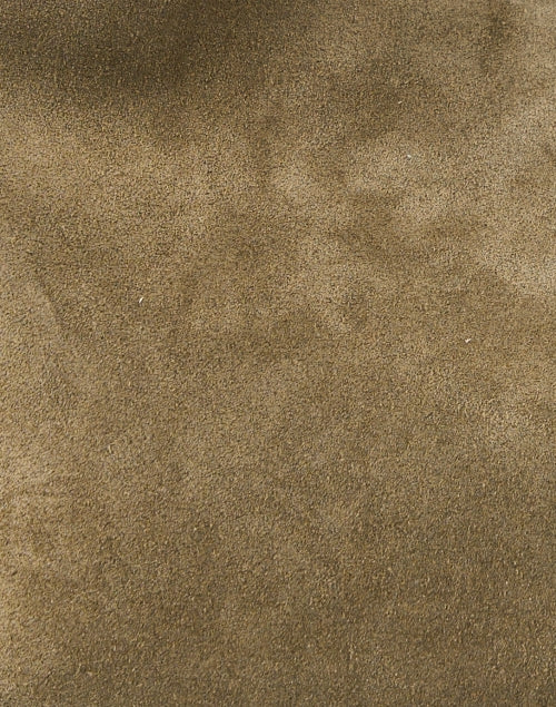 Small Boomerang Green Suede Bag