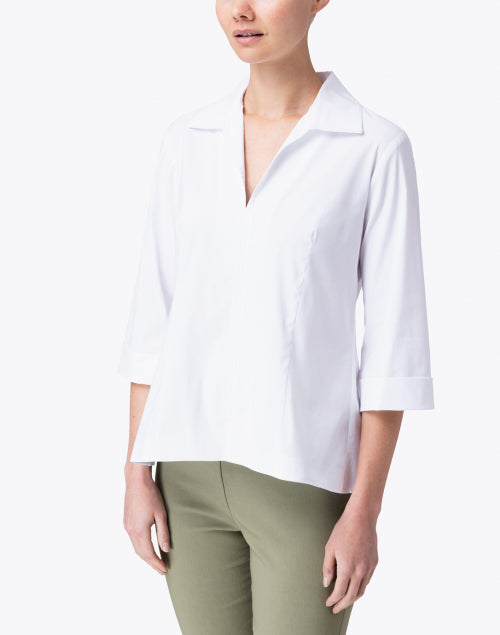 Swing White Poplin Shirt