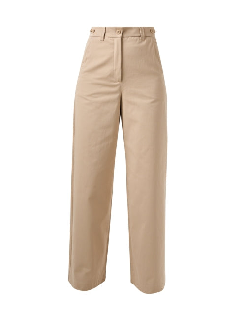 Alfeo Beige Wide Leg Trouser