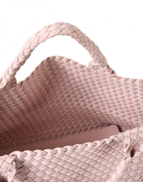 St. Barths Medium Shell Pink Woven Handbag