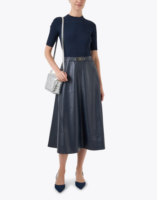 Midi Sac Silver Woven Check Crossbody Bag