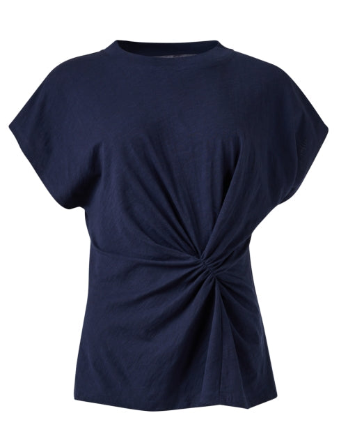 Volta Navy Cotton Top