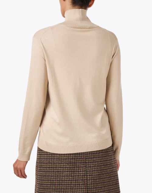 Kiku Beige Silk Wool Sweater