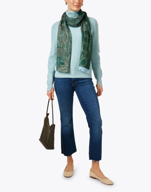 Marni Olive Green Woven Leather Shoulder Bag