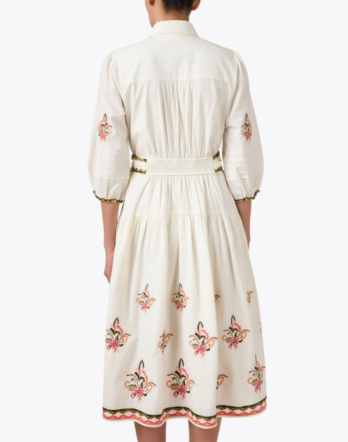 Paisley Ivory Print Shirt Dress