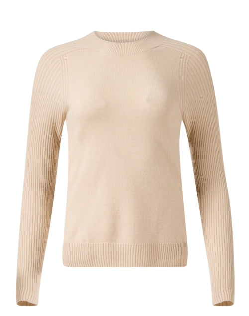 Beige Wool Cashmere Sweater