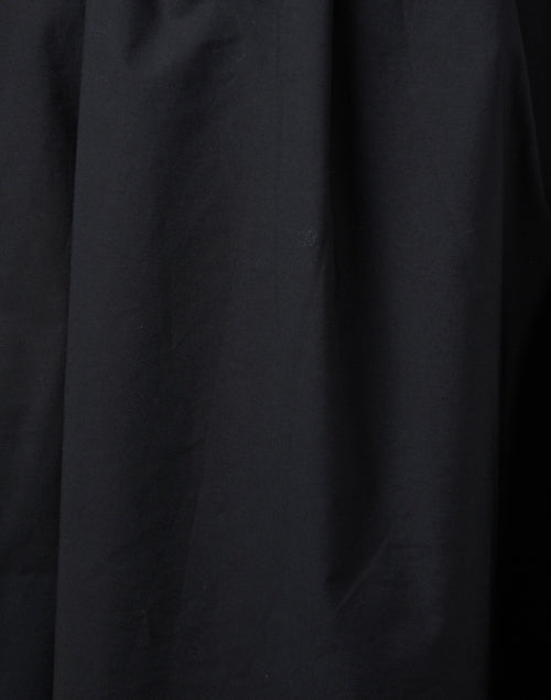 Miriam Black Floral Embroidered Cotton Shirt Dress