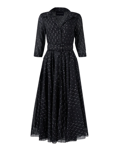 Aster Black Dot Print Dress