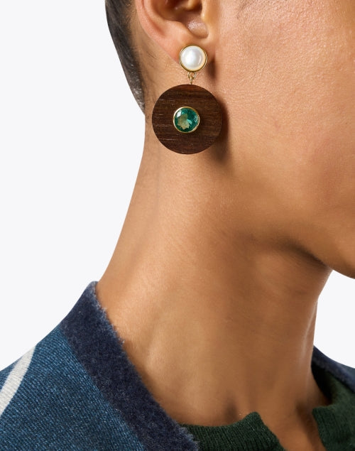 Taj Multi Disc Drop Earrings