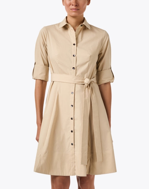Short Lane Tan Shirt Dress