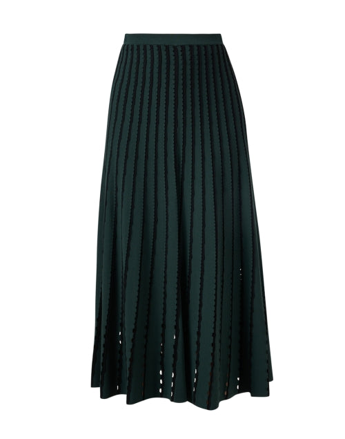 Colton Green Pinstripe Knit Skirt